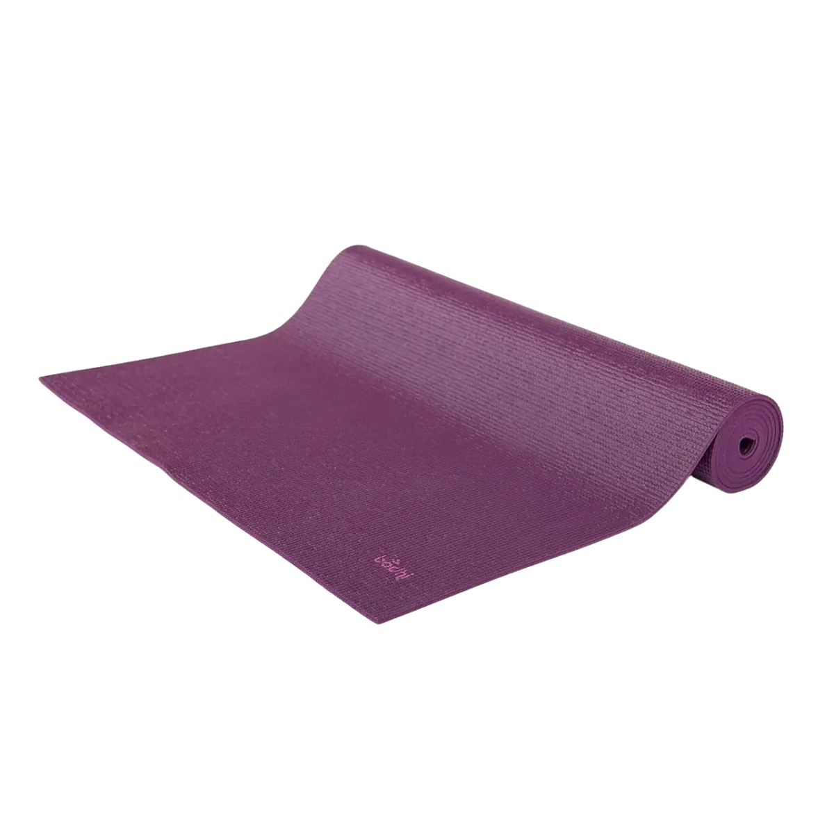 Bodynova LEELA Collection Mandala Yogamatte in Aubergine, strukturierte Oberfläche, ideal für Yogaübungen.