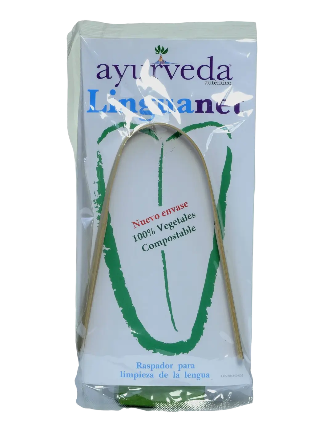 Linguanet Zungenschaber aus Bambus von Ayurveda Auténtico, natürlicher und effektiver Zungenschaber für die Mundpflege.