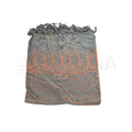 Gray und coral gemusterter lunghi sarong pareo tuch mit fransen 160 x 115 cm bei mana shop