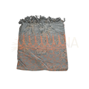Gray und coral gemusterter lunghi sarong pareo tuch mit fransen 160 x 115 cm bei mana shop