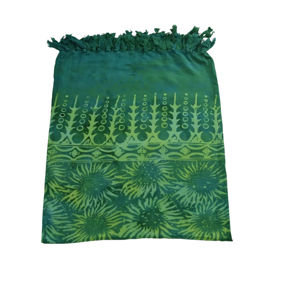 Leuchtend grünes Hamamtuch, Lunghi Sarong Pareo Tuch 160 x 115 cm von Mana Shop, flauschig und leicht, ideal für Strand und Sauna.