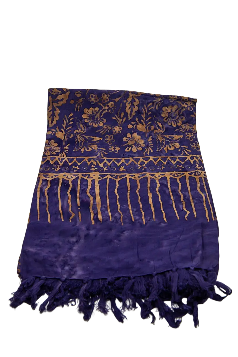 Tiefvioletter Hamamtuch aus Baumwolle, Lunghi Sarong Pareo Tuch 160 x 115 cm, von Mana Shop, weich und vielseitig.