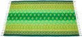 Grünes Lunghi Sarong Tuch von Tropechopf, 160x115cm, leichtes Hamamtuch mit Blumenmuster, für Strand und Sauna
