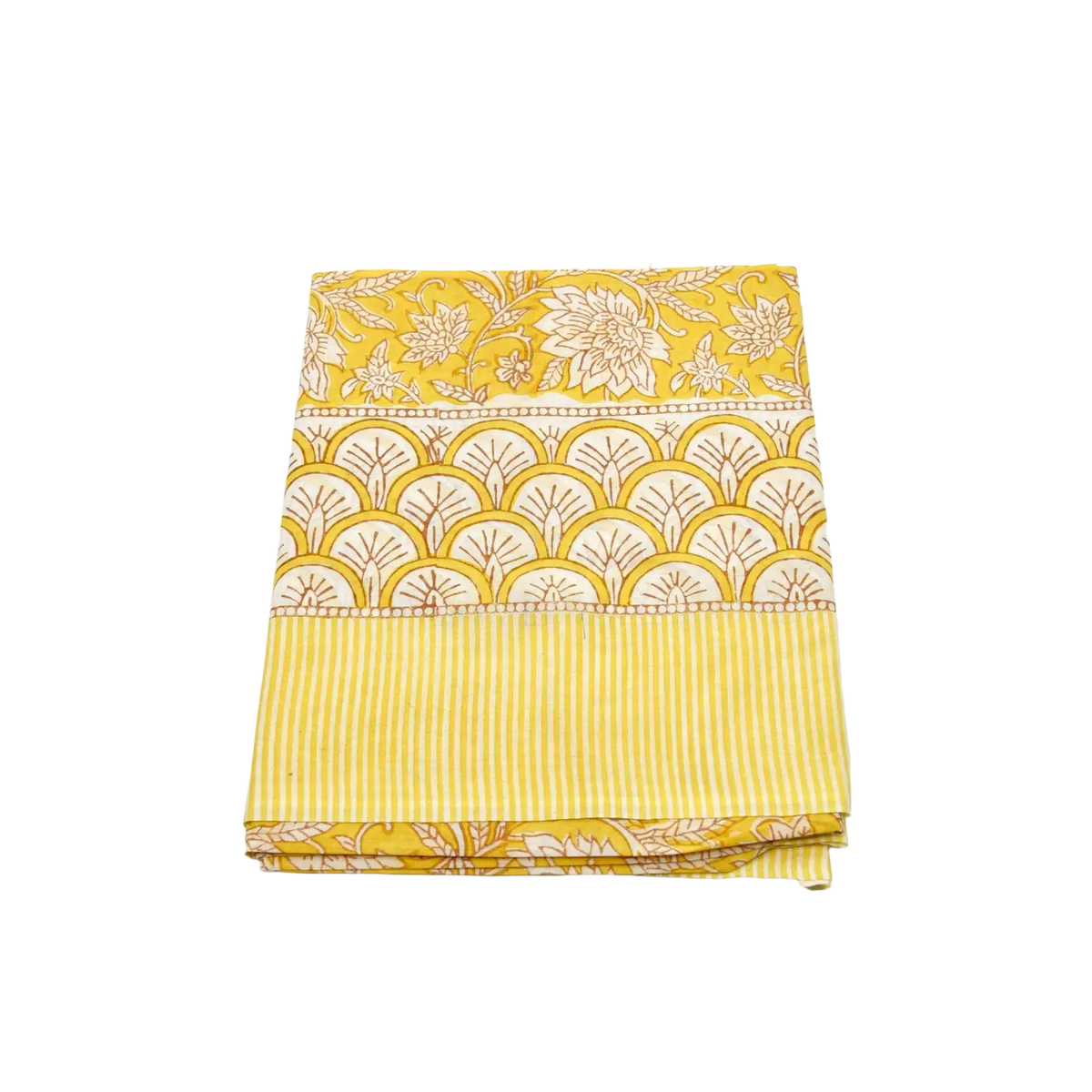 Gelbes Hamamtuch Lunghi Sarong Tuch von Mana Shop, gefaltet, aus Baumwolle, 180cm x 108cm, vielseitiges Strand- und Badetuch