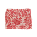 Delikater rosa lunghi sarong mit filigranem rotem floralem und botanischem muster von mana shop