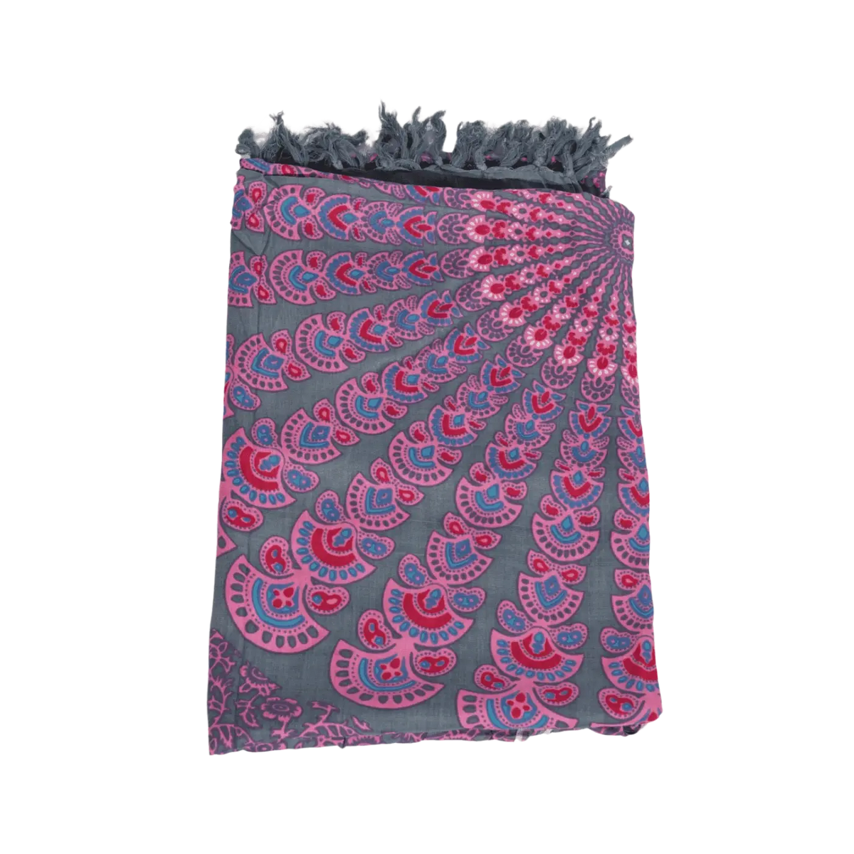 Graues Hamamtuch von Mana Shop, Lunghi Sarong Tuch, 180cm x 108cm, weiches, lebendiges Leinen, ideal für Strand und Sauna