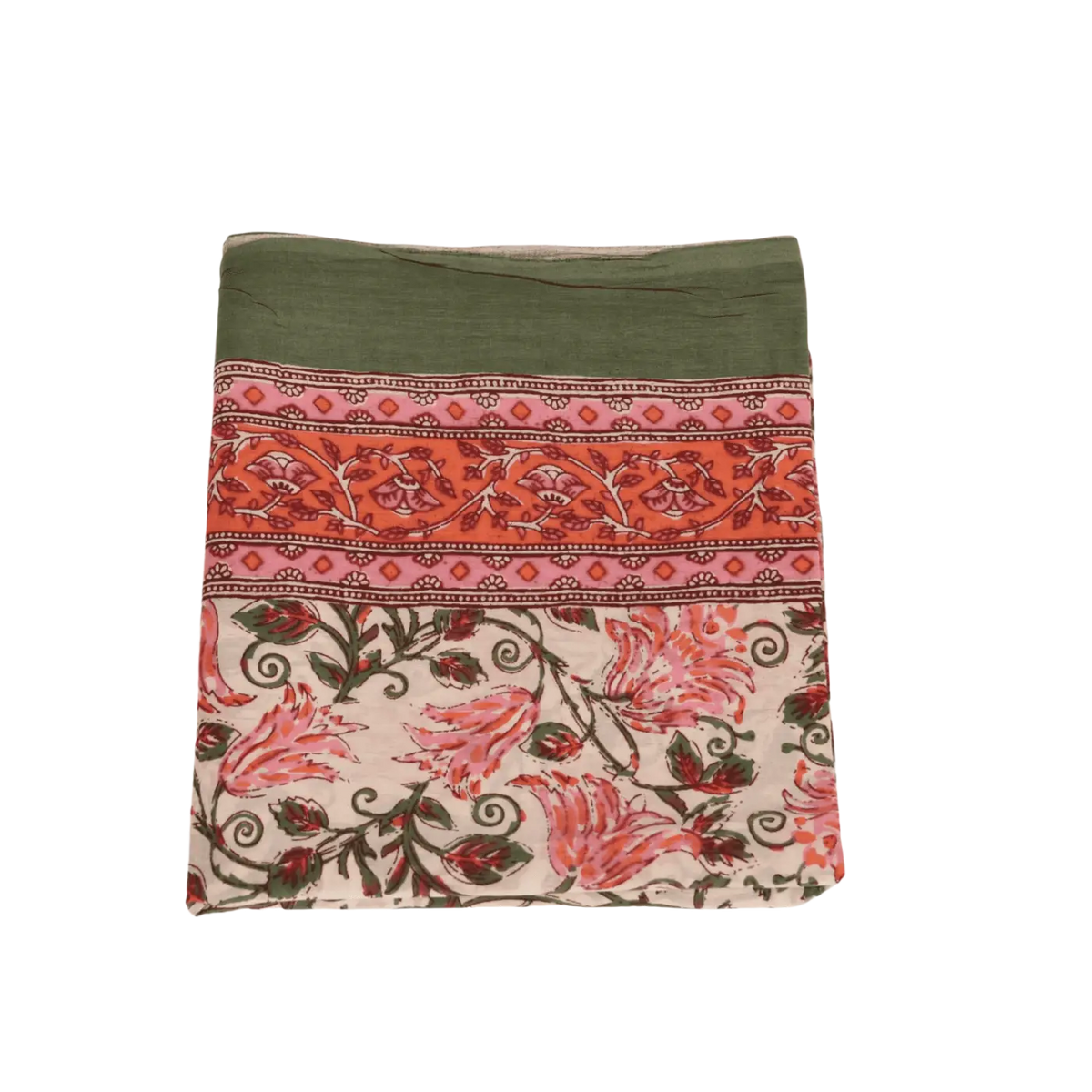 Gefaltetes Mana Shop Hamamtuch Lunghi Sarong Tuch, 180cm x 108cm, weiches Baumwolltuch für Sauna und Strand
