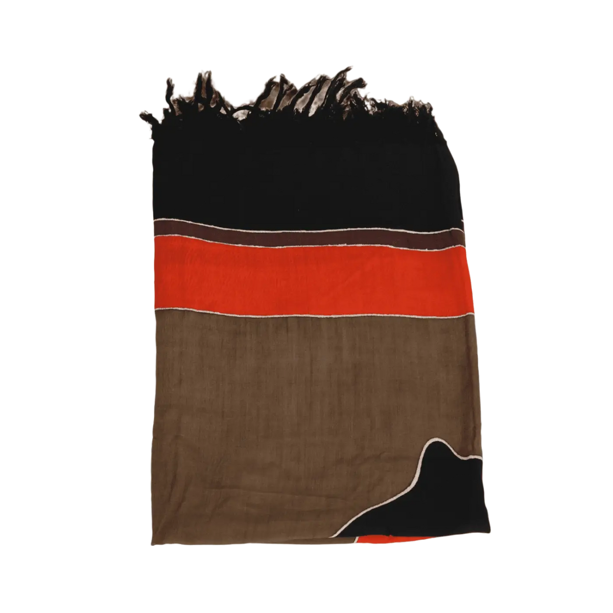 Schwarzes und braunes Hamamtuch von Mana Shop, 180 cm x 108 cm, aus weichem, leichtem Lungi Sarong Tuch für Strand und Sauna.