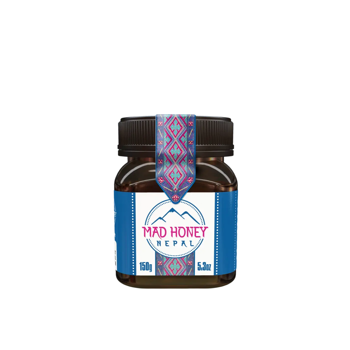 Brauchbare braune Glasflasche mit Mad Honey Nepal Nahrungsergänzungsmittel, 150 g, dunkle Verpackung, natürliches Produkt