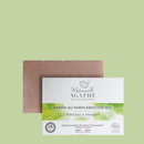 Biologische Grapefruitseife von Mademoiselle Agathe, reinigend und beruhigend, mit sichtbarer Seifenstück-Textur.