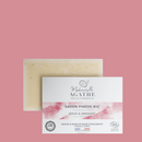 Mademoiselle Agathe Bio-Seife Waldfichte, sanft und beruhigend, zeigt eine elegante Seife mit Waldfichten-Duft.