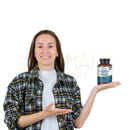Braune flasche premiers advanced 3-in-1 magnesium glycinate complex mit schwarzem deckel und blauen, weißen, goldenen akzenten verfügbar bei mana