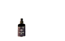 Schwarze flasche magnesiumöl spray von ancient purity mit schwarzem sprühkopf und violettem etikett für volle absorption