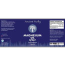 Magnesiumöl spray 200 ml von ancient purity in dunkelblauer flasche mit silbernem baum logo für volle absorption