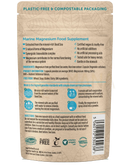 Rückseite einer braunen, texturierten papierverpackung eines marine magnesium präparats magnesiumpräparat 30 kapseln mana shop image to zoom