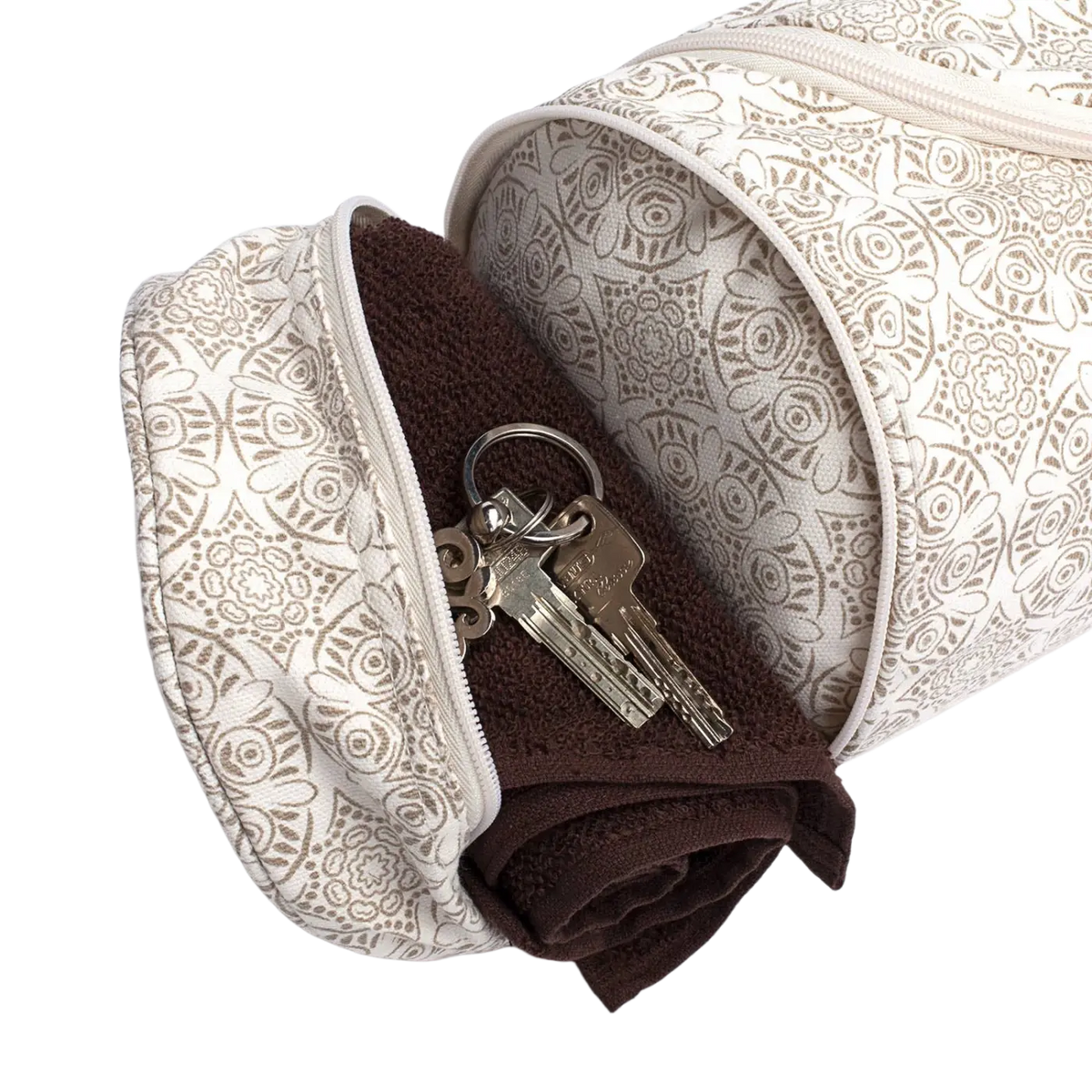 Bodynova Maharaja Collection Yogatasche aus Baumwolle mit Yogamatte für Asana, Madurai Design, bequeme Tragetasche