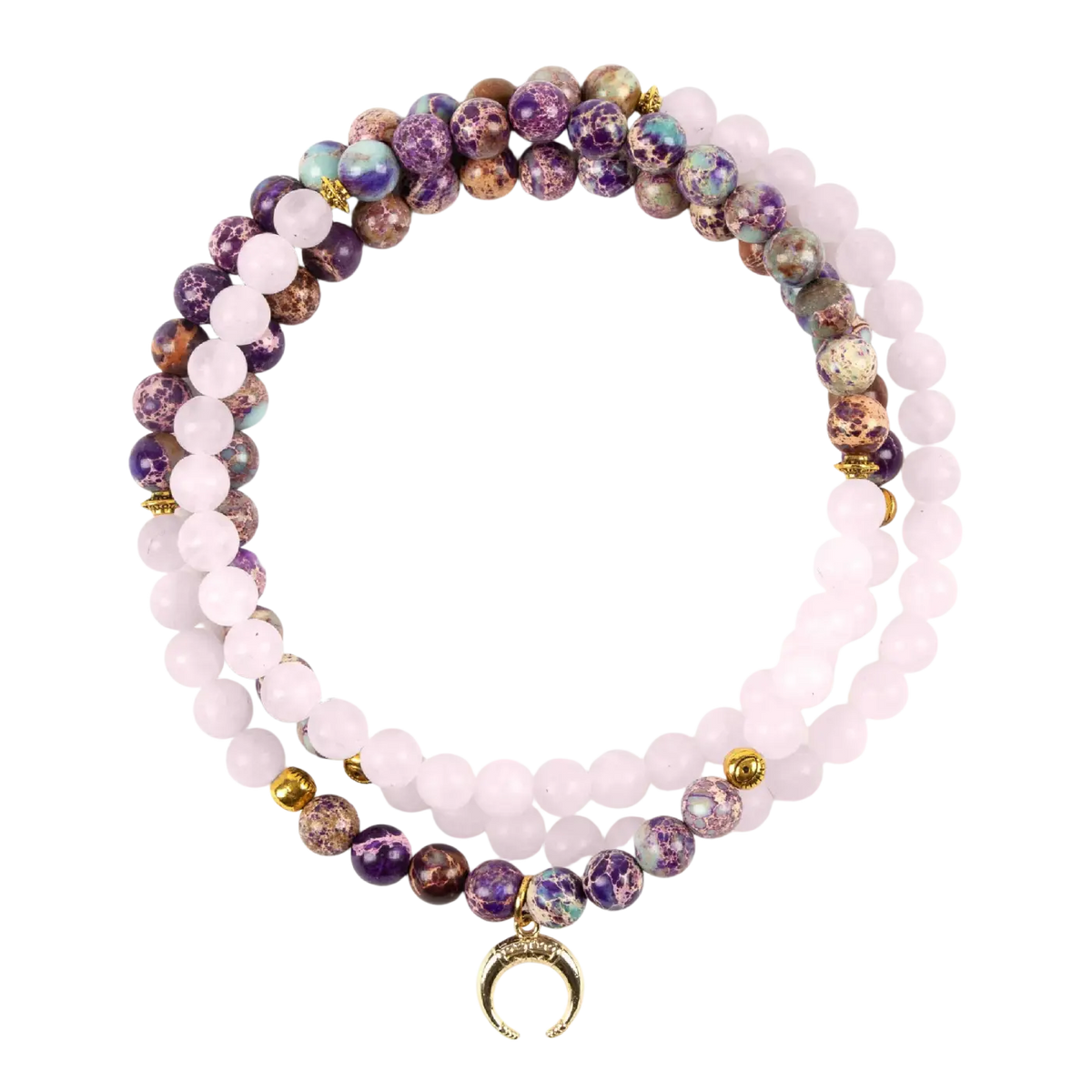 Myga Eco Mala Perlenkette und Handkette aus natürlichen Perlen, Gebetskette für Hals und Handgelenk, vielseitiger Schmuck