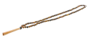 Lange schlanke mala tigerauge halskette mit glattem holzquaste, erhältlich im mana shop shop entdecken