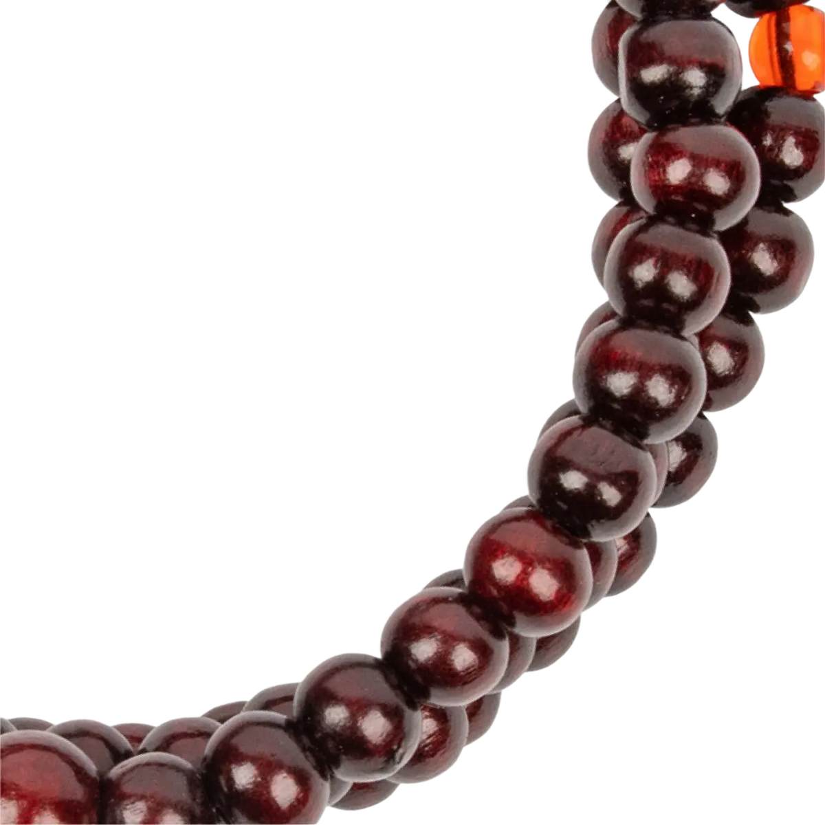 Mallah Meditations-Perle Mala Gebetskette aus polierten Perlen, handgefertigter Schmuck von Myga Eco, für Meditation und spirituelle Praxis