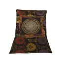Tibetisches Mandala Thangka Yantra Wandbild in Schwarz und Gold, 66x45 cm, dekorative tibetische Wanddekoration von Mana Kendra GmbH