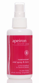 Natürliches Rosenwasser Vital Spray von Mana Shop in 100 ml, erfrischendes Gesichtswasser und Hydrolat mit Rosenwasser