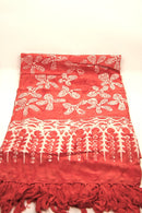 Hellblauer Lunghi Sarong Pareo Tuch, Hamamtuch von Mana Shop, 160 x 115 cm, mit buntem Muster, weich und leicht.