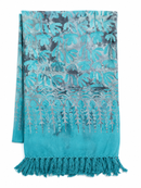 Türkisoase Lunghi Sarong Pareo Tuch aus Hamamtuch, 160x115cm, mit türkisenem Design, von Mana Shop, für Strand und Sauna.