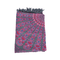 Hammamtuch von Mana Shop, 180x108 cm, buntes Lunghi Sarong Tuch mit stilvollem Muster und weicher Baumwollstruktur.