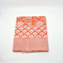 Hellblaues Hamamtuch von Mana Shop, 180x108 cm, aus weichem Sarong-Tuch mit floralen Mustern, ideal für Strand und Sauna