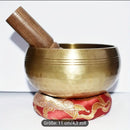 Klangschale 11cm aus Metall, handgefertigt, mit glatter Oberfläche, ideal für Meditation und Entspannung, von Mana Shop