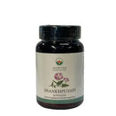 Shankhpushpi Kapseln von Mana Shop, Ayurveda Nahrungsergänzung mit Kräuterextrakt, in einer weißen Verpackung.
