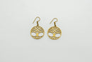 Handgefertigte spirituelle Ohrringe aus Schmuck von Mana Shop, mit symbolischer Gestaltung und filigraner Verarbeitung.