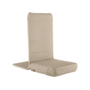 Meditationskissen Bodynova Mandir Bodenstuhl Backjack in hellem Taupe, bequemer Meditationsstuhl für Entspannung und Ruhe.