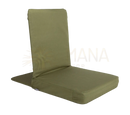 Mandir bodenstuhl meditationsstuhl backjack xl olivgrüner faltbarer stuhl mit gepolstertem sitz und lehnstuhl bei mana shop