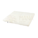 Cremefarbene bodynova zabuton eco medititationsmatte mit weicher, strukturierter oberfläche, 80 x 80 x 5 cm