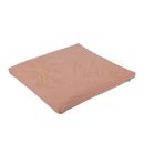 Weiches quadratisches meditation mat zabuton eco in gedämpftem terrakotta mit sauberer naht und dezentem reißverschluss