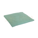 Weiches sagegrünes meditation mat zabuton eco kissen mit glattem stoff und sauber vernähten kanten 80x80x5 cm