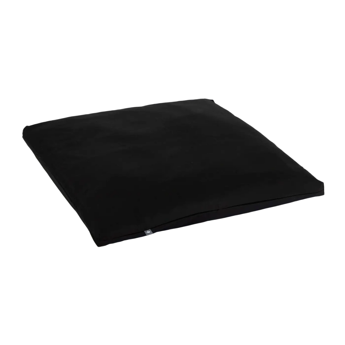 Schwarzes Meditationskissen Zabuton ECO von Bodynova, 80 cm x 80 cm x 5 cm, bequemes Sitzkissen für Meditation.