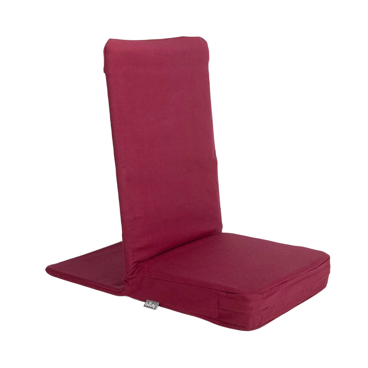 Bodynova Meditationsstuhl Backjack XL in Bordeaux, langlebiger Yoga-Sitzstuhl für Meditation und Entspannung.