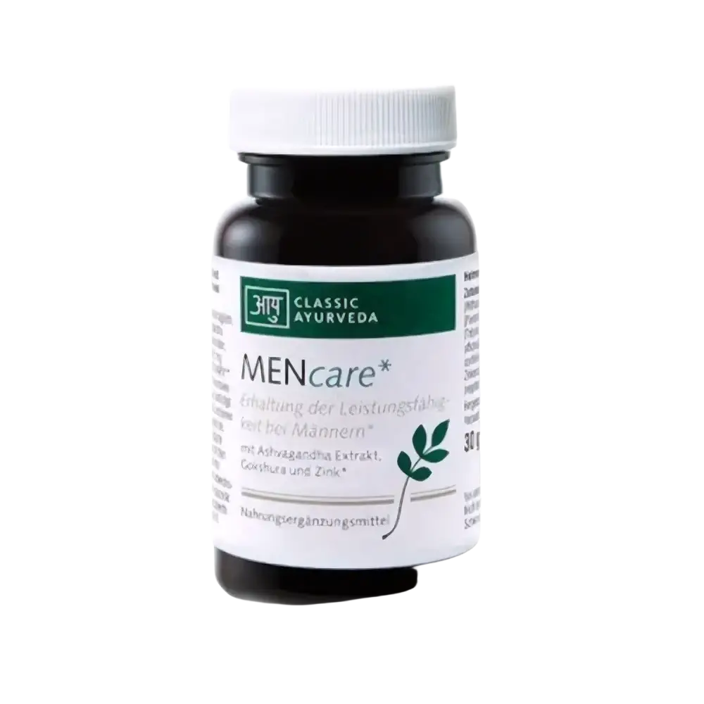MENcare Nahrungsergänzungsmittel von Classic Ayurveda mit Ashvagandha und Zink für die männliche Gesundheit