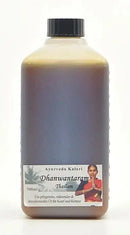 Midgard Kalari Dhanwantaram Thailam Ayurveda Massageöl, pflegend und entspannend, in einer Flasche mit traditionellem Design.