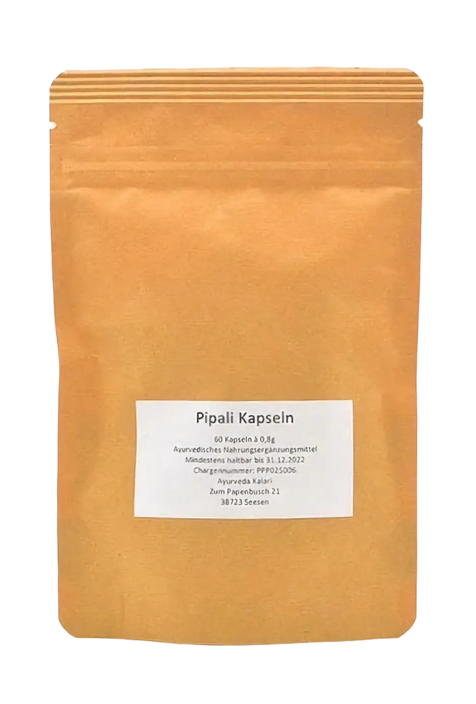 Midgard Kalari Pippali Kapseln, ayurvedische Einzelkräuter in einer Packung mit 100 Kapseln, natürliche Pippali-Extrakte.