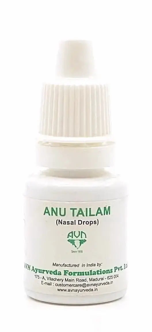 Midgard Kalari Anu Thailam Nasenöl, 10ml, ayurvedisches Spezialöl zur Nasenpflege, flüssiges Öl in Flasche, natürliche Inhaltsstoffe