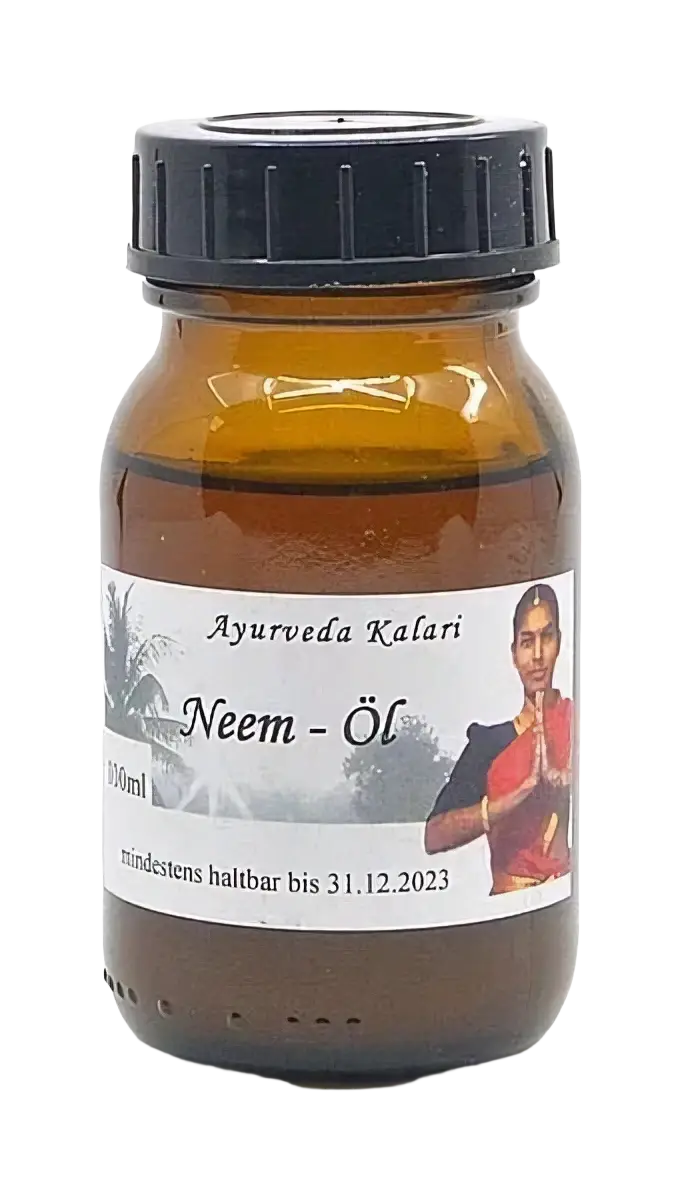 Midgard Kalari Neem Öl gegen Hautpilz, 100 ml, spezialisiertes ayurvedisches Öl in Flasche, für Hautpflege und Pilzbehandlung
