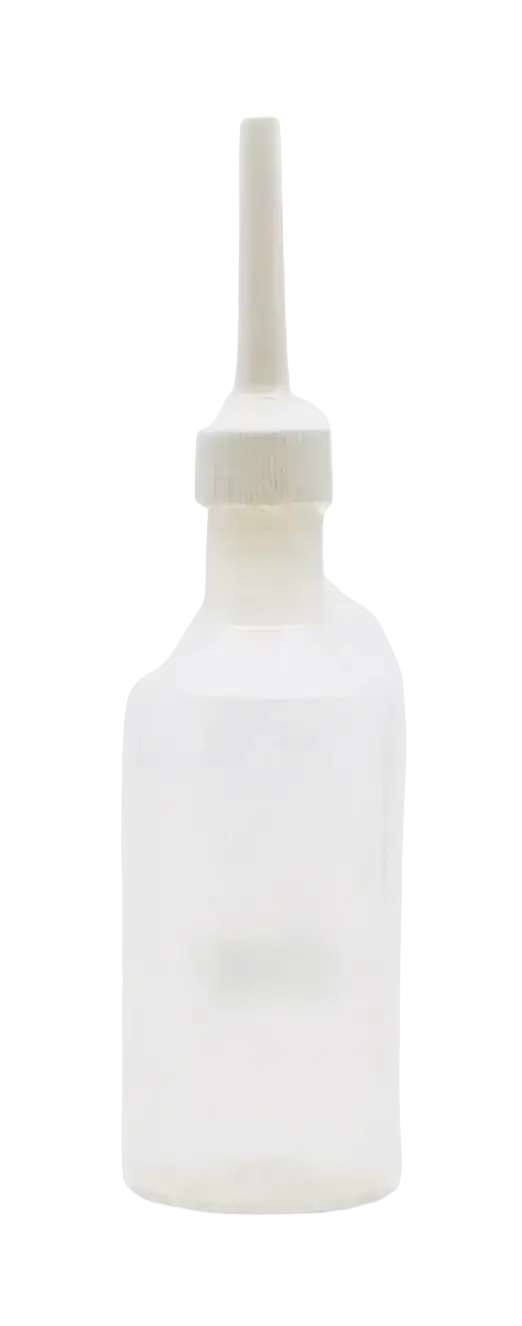 Midgard Kalari Einlaufflasche für Öleinläufe, 100ml, therapeutisches Zubehör für natürliche Ölanwendungen, klarer Kunststoff.