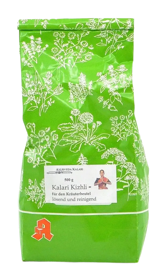 Midgard Kalari Kizhli Kräuterbeutel, lösend und reinigend, Zubehör für Kräuterstempel, aus natürlichen Kräutern.