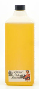 Midgard Kalari Karpuradi Thailam Ayurveda Massageöl mit Karpur (Campher) für entspannende Massagen, in einer Flasche.