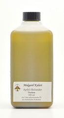 Midgard Kalari Apfel-Holunder Massageöl, Ayurveda Thailam, natürliche Inhaltsstoffe, für entspannende Massage, Flasche mit Öl