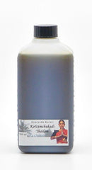 Midgard Kalari Kottamchukadi Thailam Ayurveda Massageöl, naturbelassenes Öl für entspannende Massagen, in Flasche auf Bild.