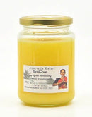 Bio Ghee in 300g von Midgard Kalari, cremige, goldene Butterschmalzflasche für Koch- und Backzubereitungen.